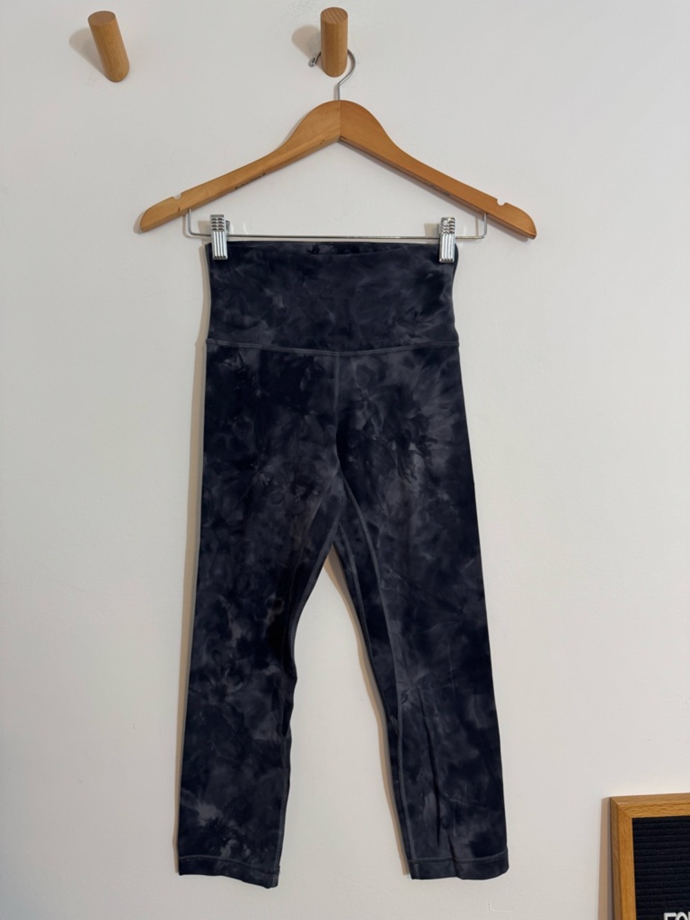 Lululemon Sz 4 Diamond Dye Blue Gray Leggings 21”